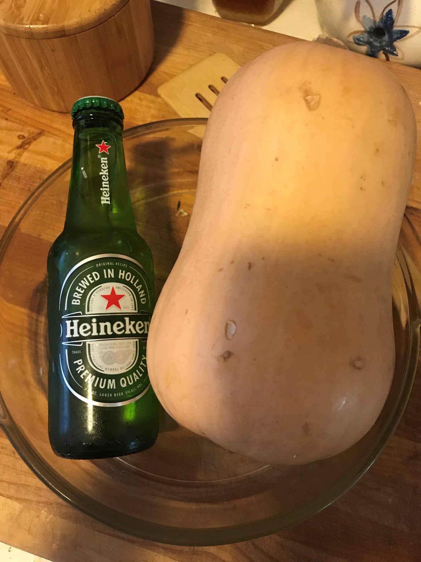 Beer Can Butternut Squash