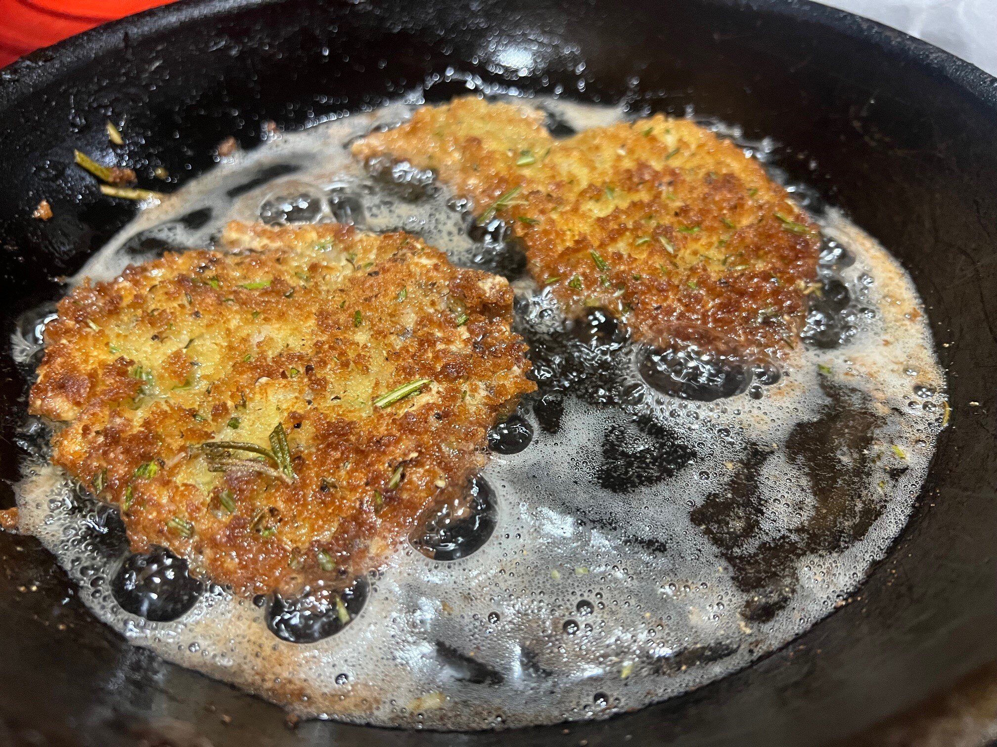 Cutlets cooking