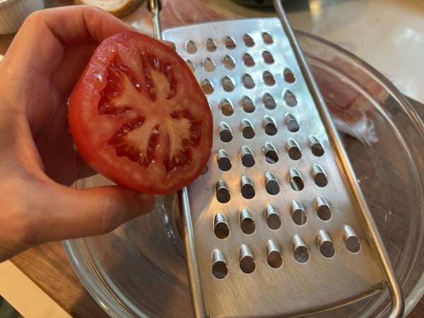 Tomato and grater