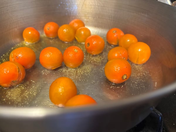 Tomatoes cooking