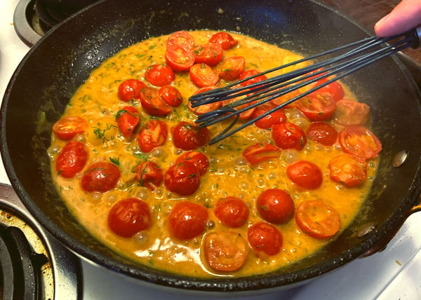 tomatoes in sauce