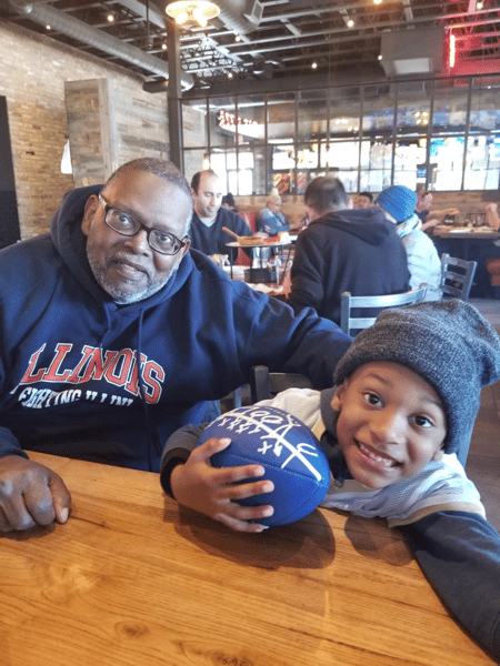 tre and grandfather
