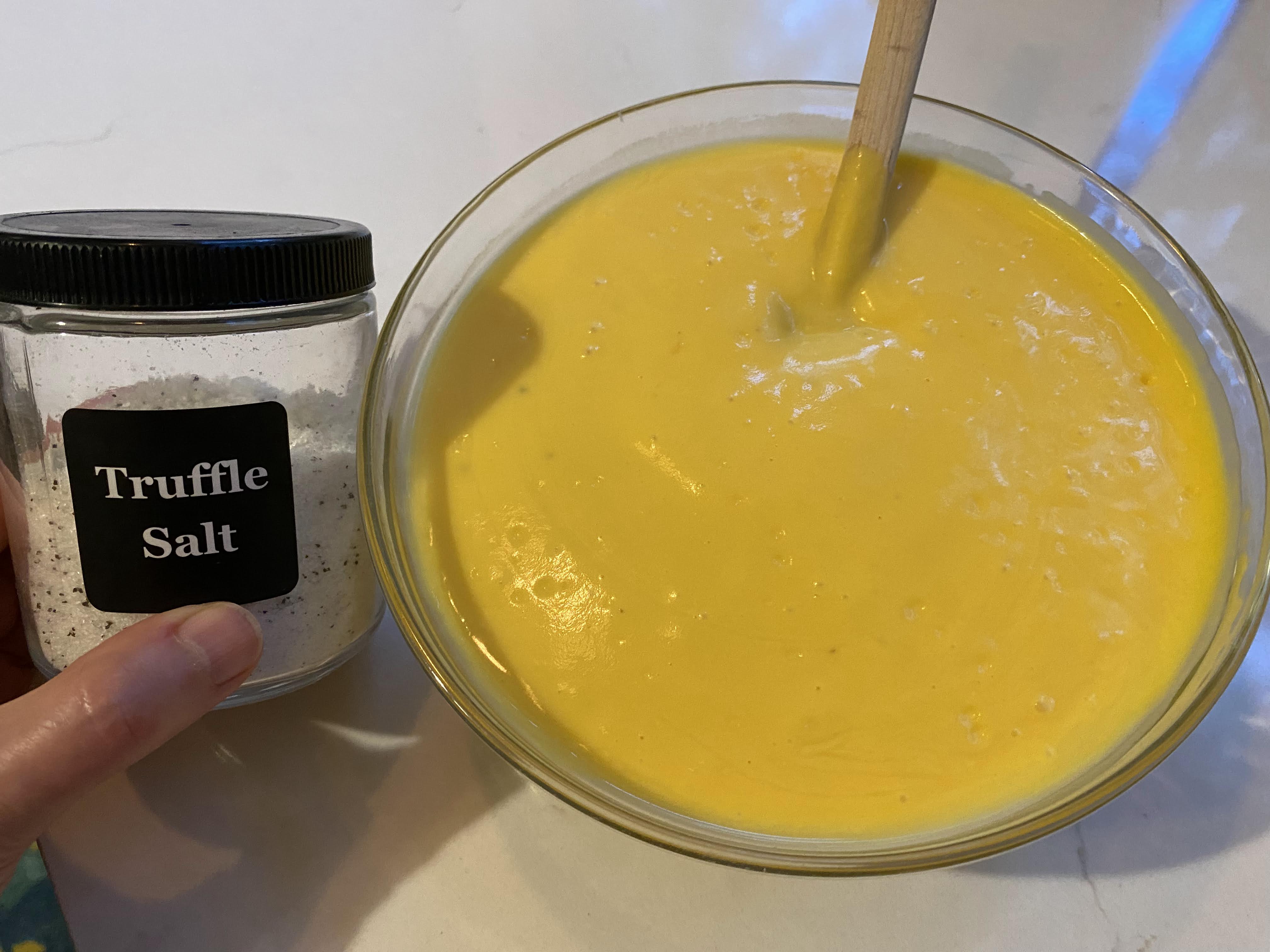 truffle salt and sauce