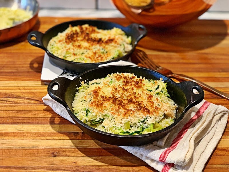 Spring Clean your Comfort Food with Tuna Zoodle Casserole