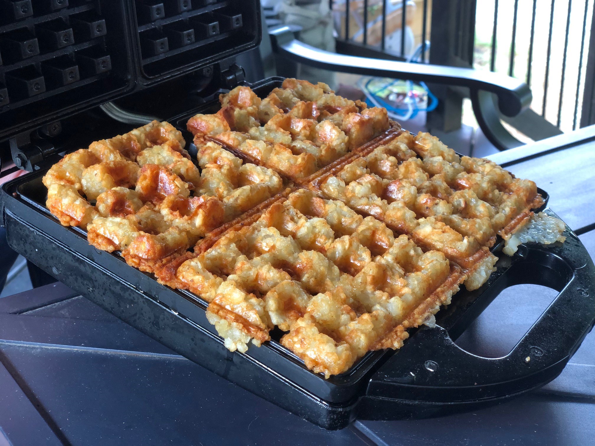 Waffled Tater Tots