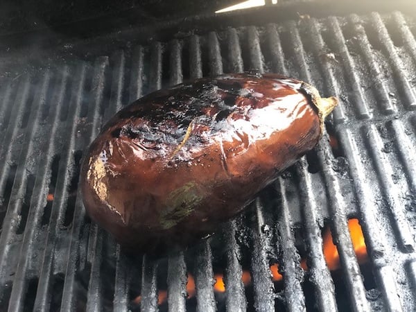 whole eggplant on grill 2