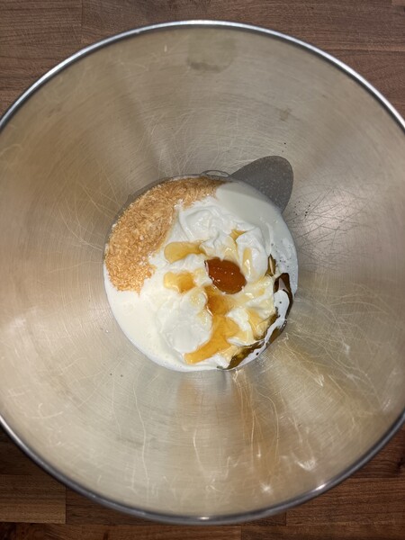 Yogurt whip before