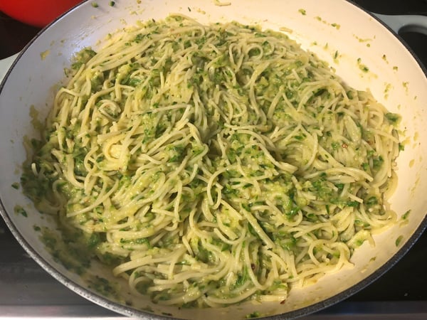 zucchini butter spaghetti