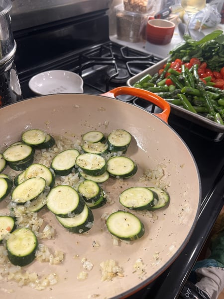 saute zucchini
