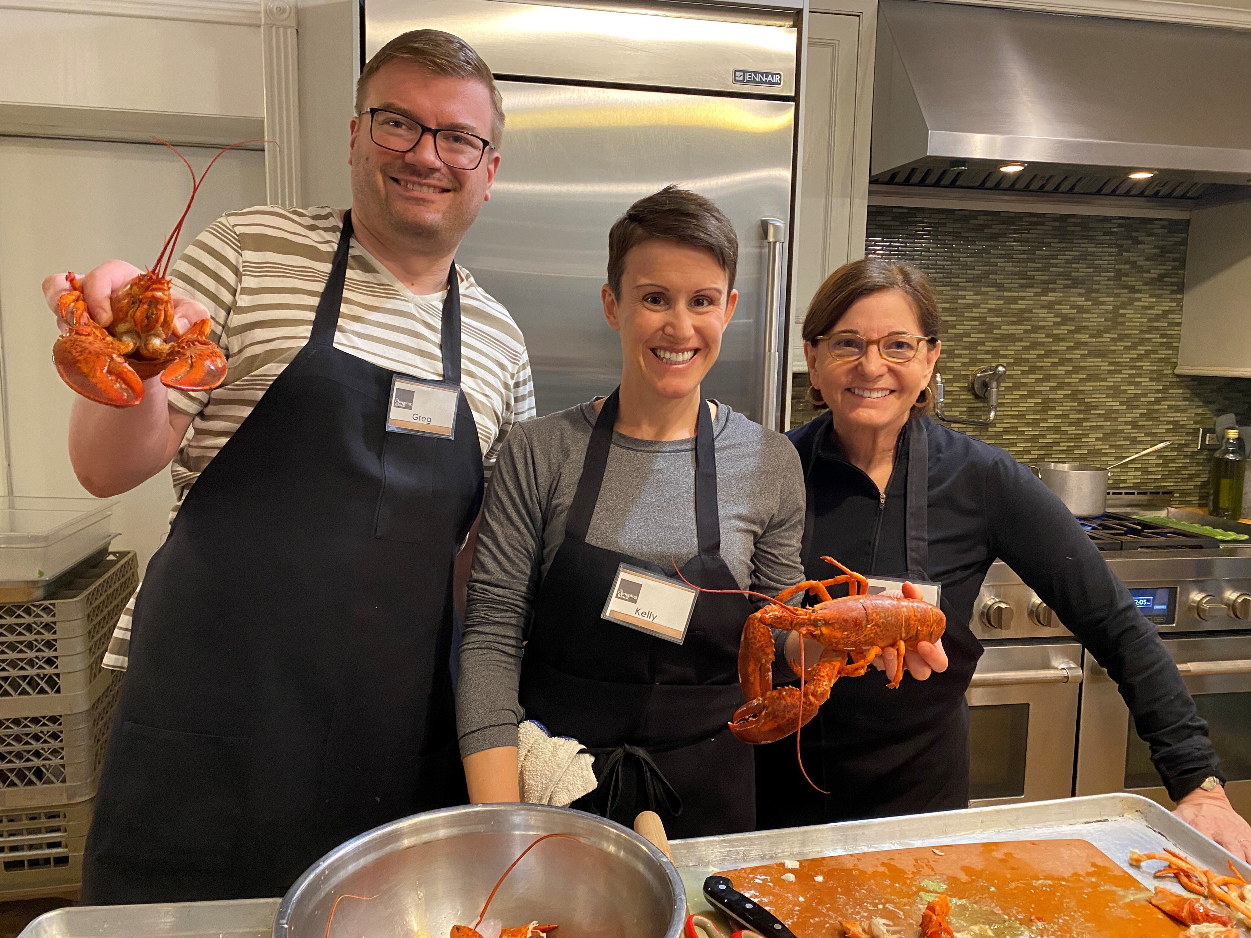 CBC Students with Lobster