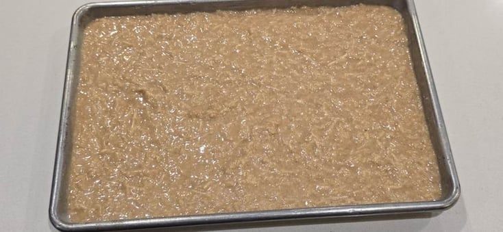 Cake before baking