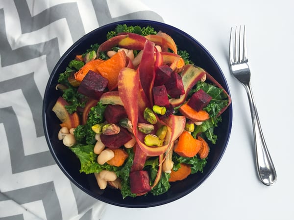 roasted rainbow salad