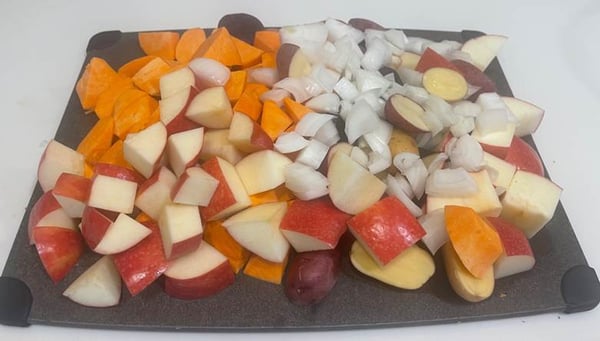 Diced veggies