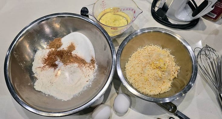 Ginger cake mise en place