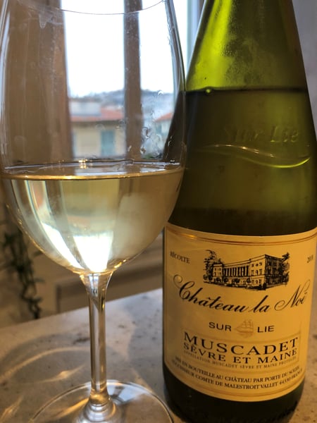 Muscadet with glass