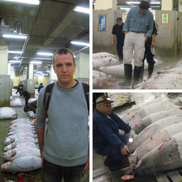 Nolan at fish market