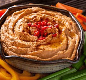 Red Pepper Hummus Home