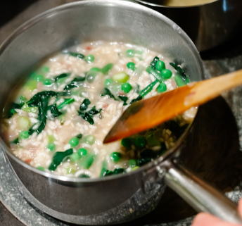 Risotto with Kale Home