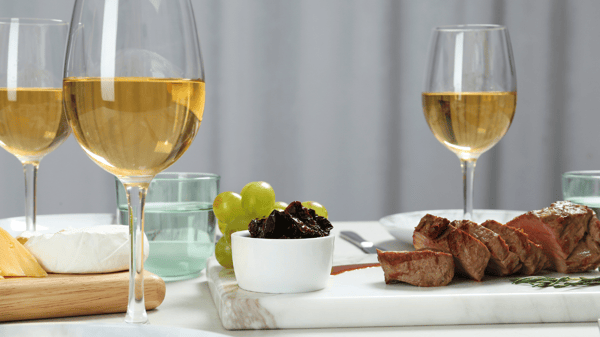 Steak with White Wine