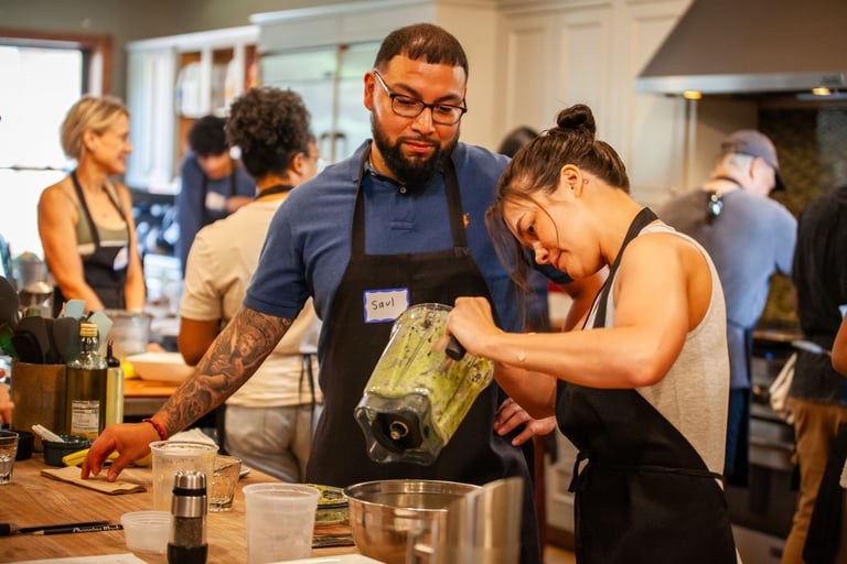 Students with Blender