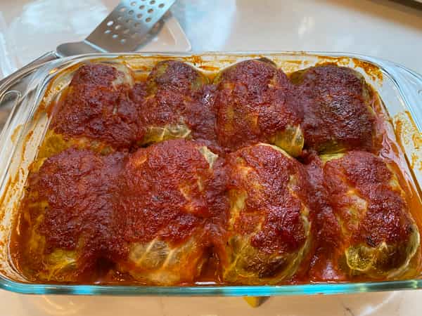 Baked cabbage rolls