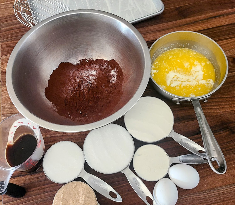 Brownie mise en place