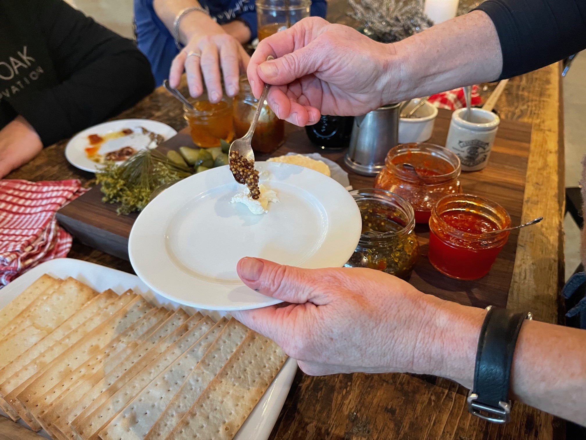Cheese board at party