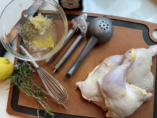 Chicken mise en place