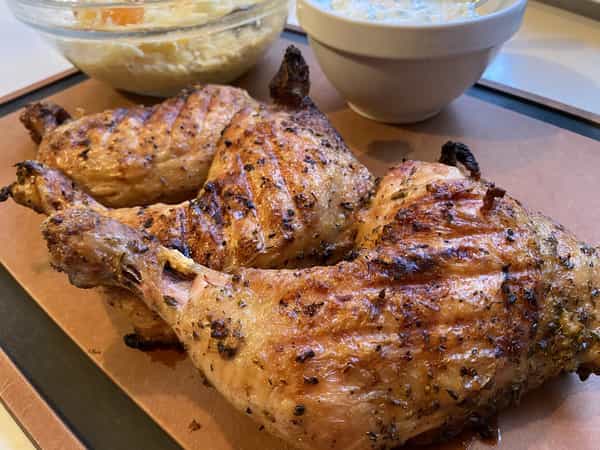 Chicken on cutting board