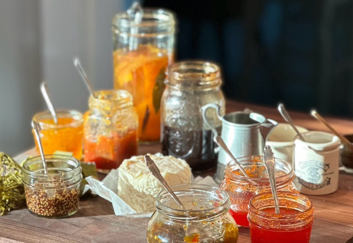 Close up cheese board