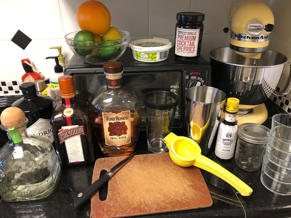 cocktail setup