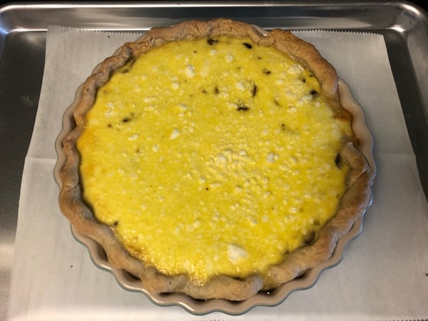 cooked quiche