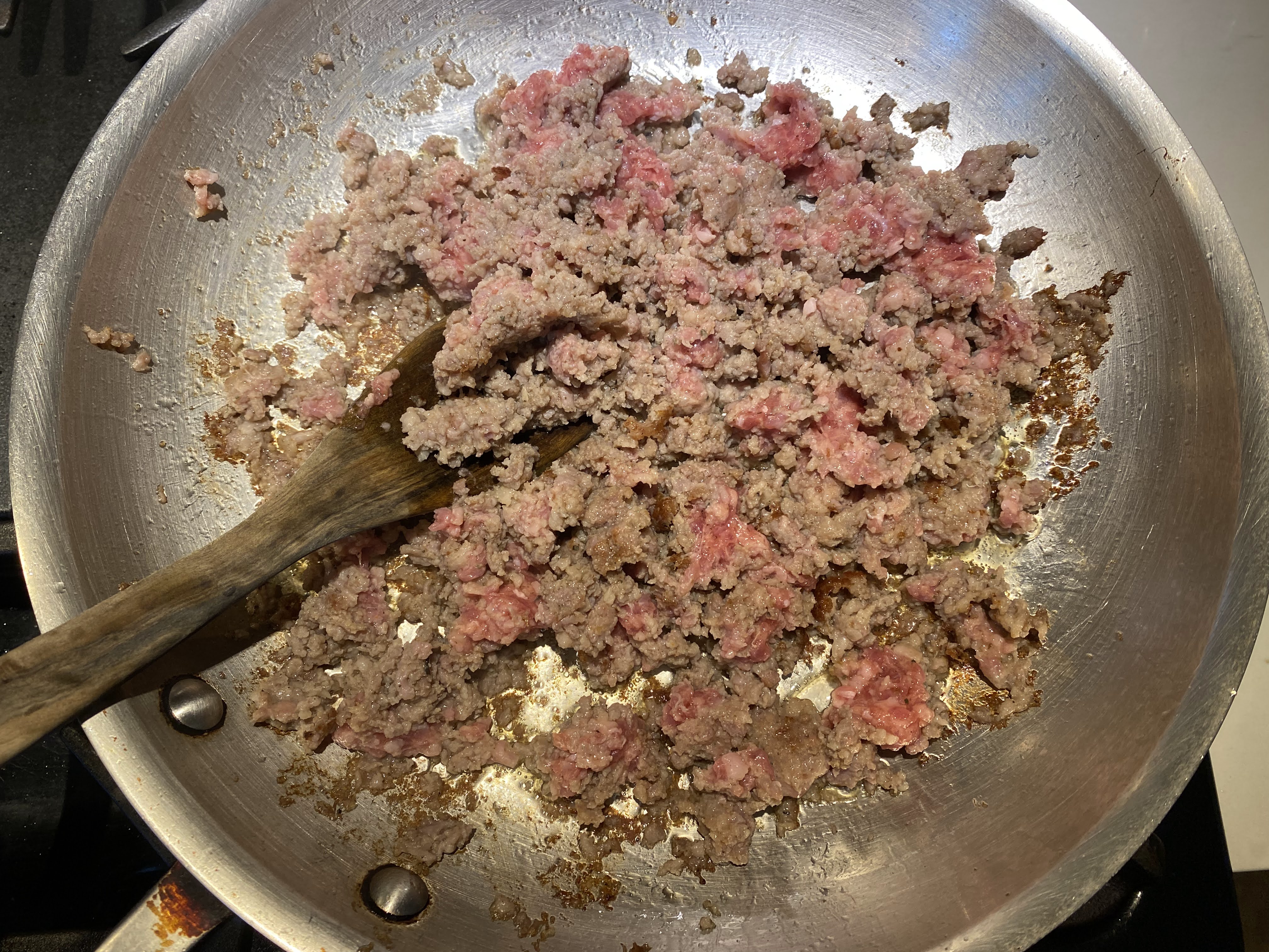 Cooking meat