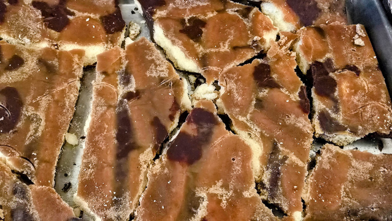 Christmas crack in pieces