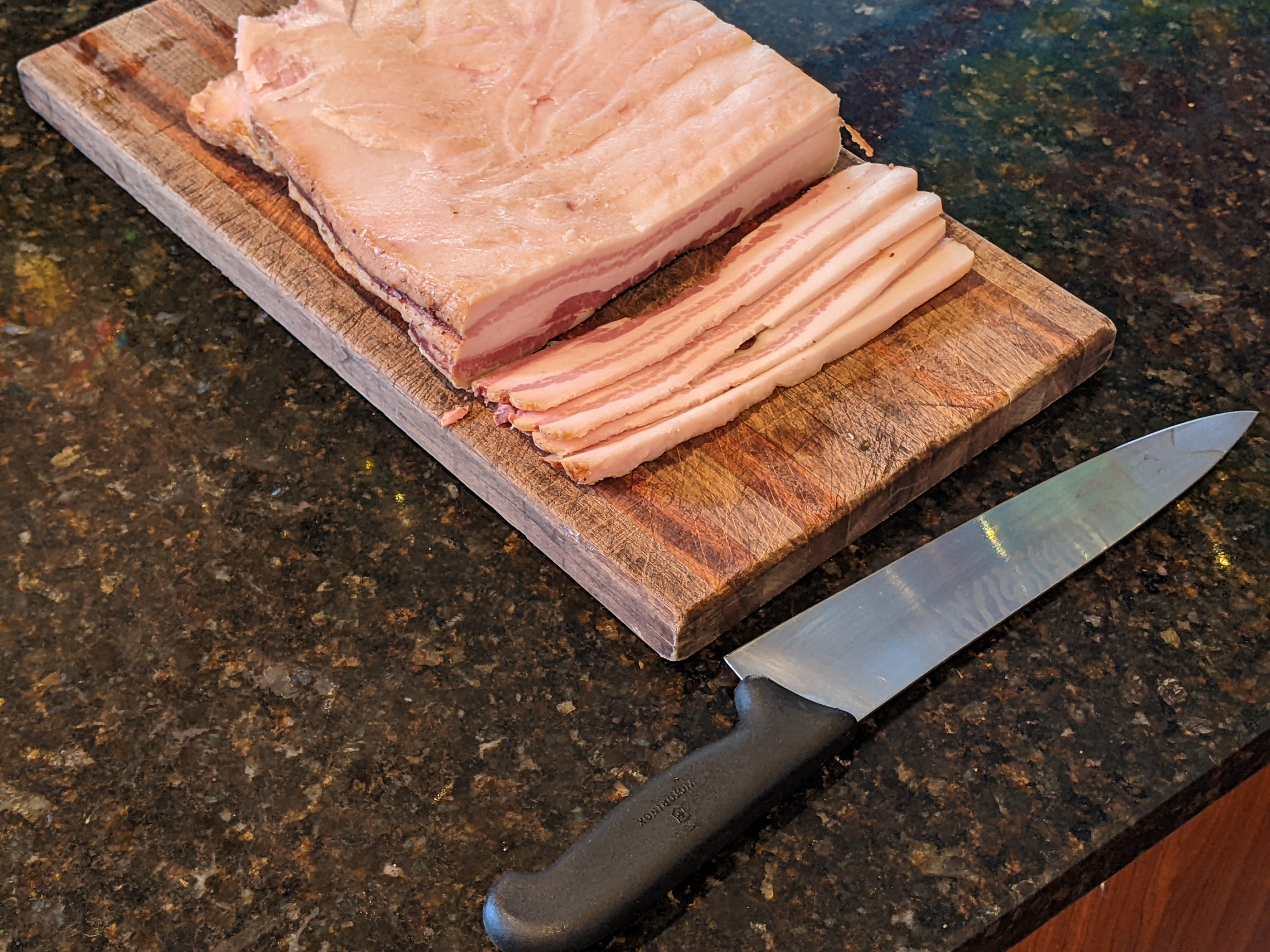 Cutting bacon