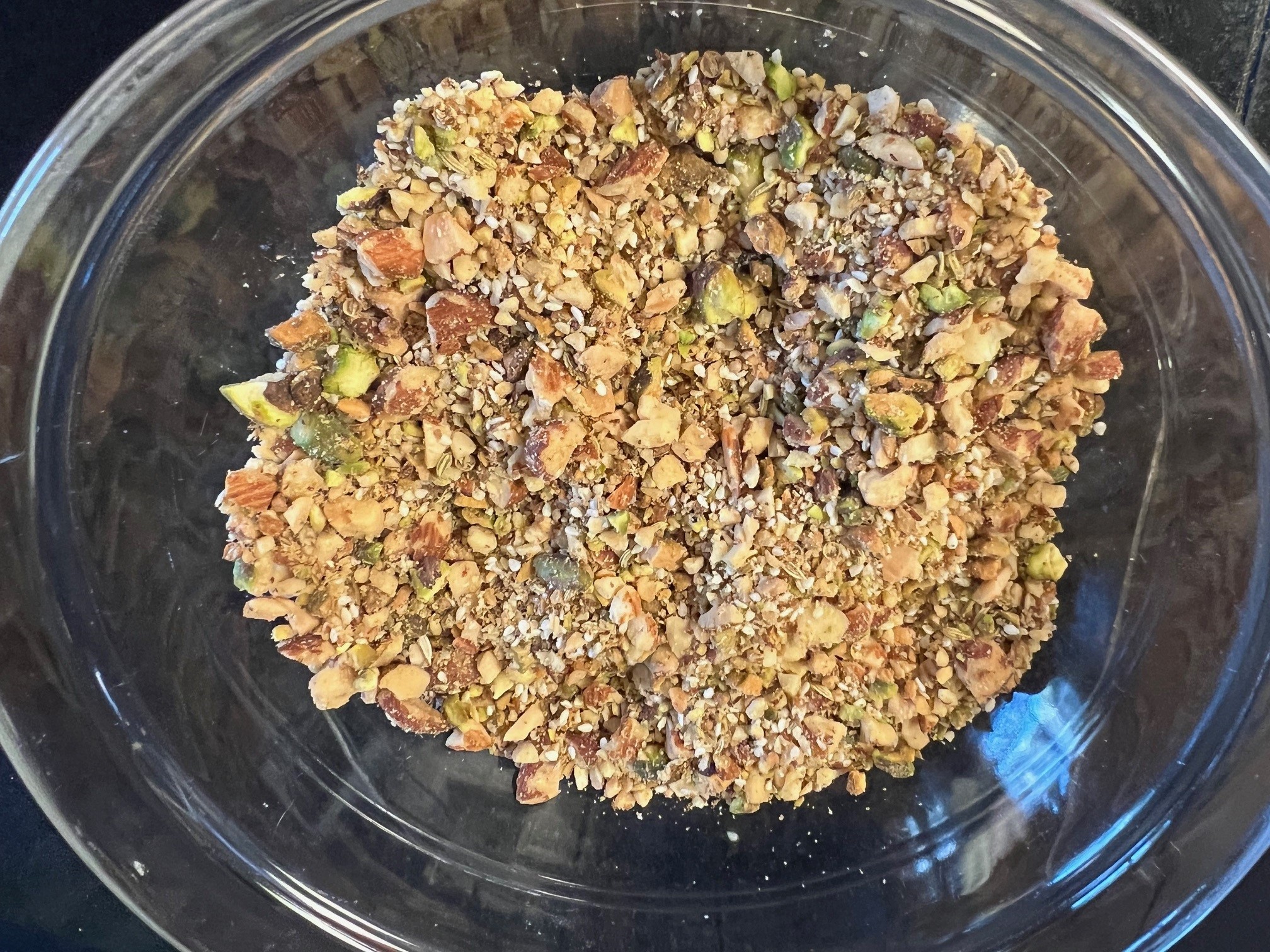 Dukkah in bowl