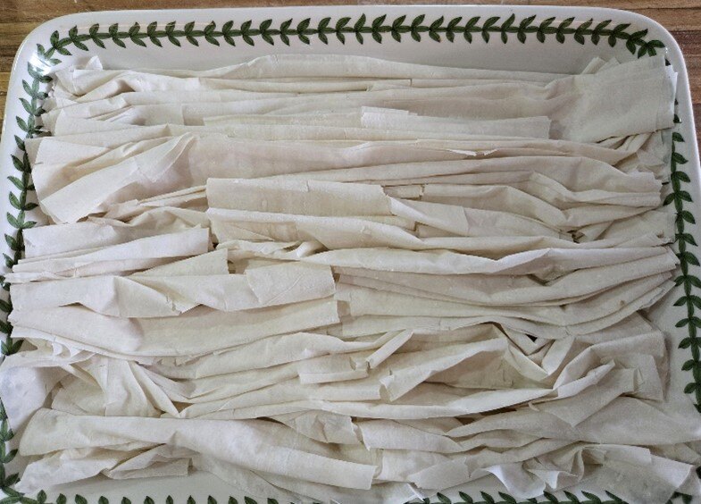 Folded phyllo