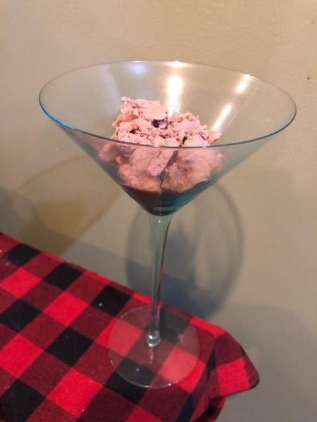 ice cream martini glass