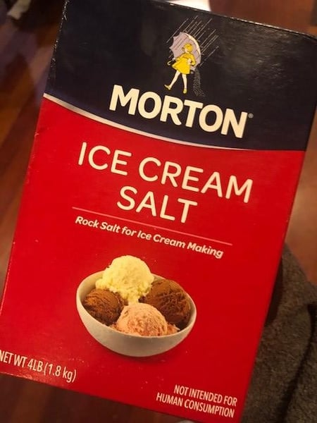 ice cream salt