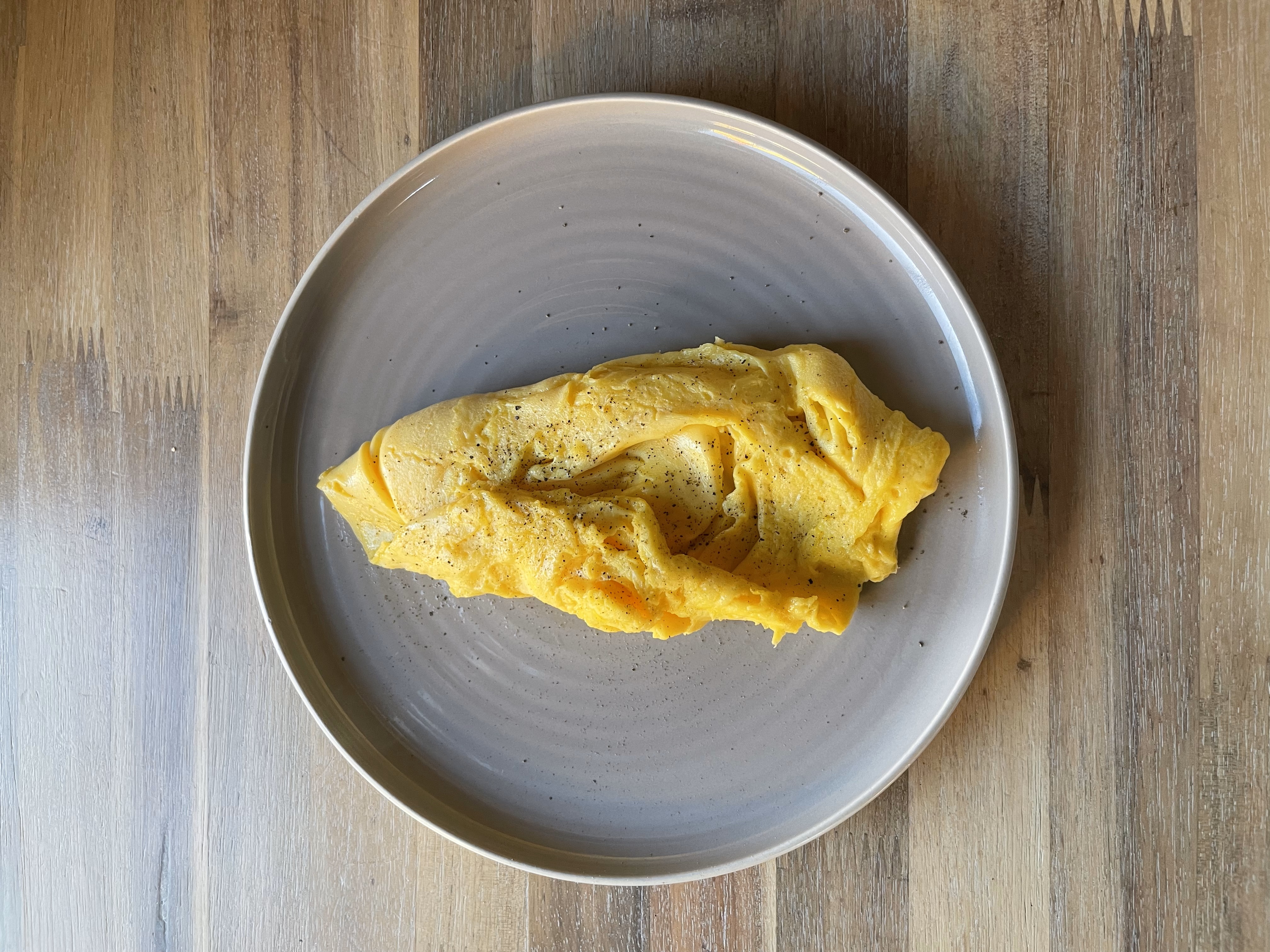Plated scrambled eggs