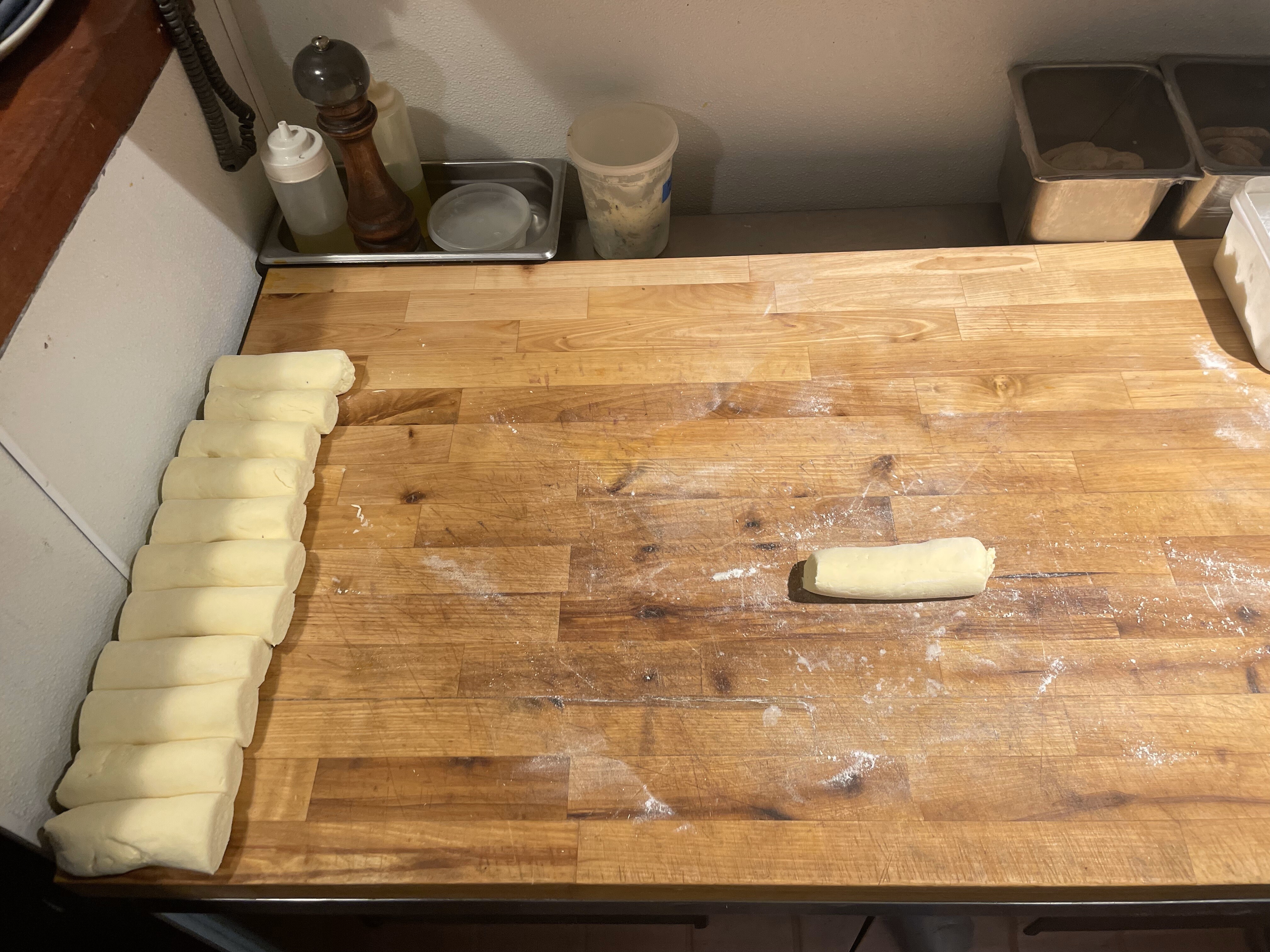 One section of gnocchi