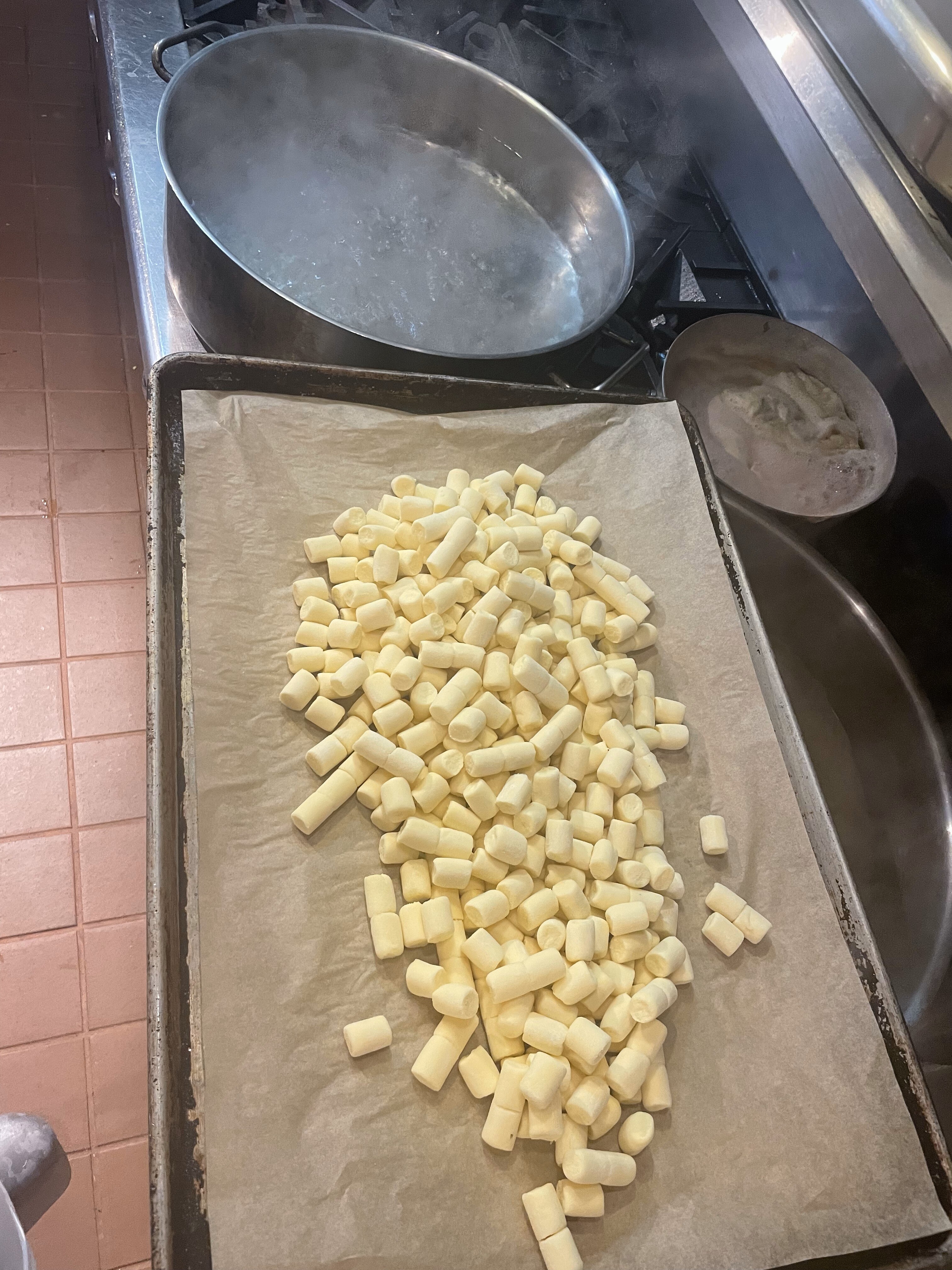 Gnocchi before boiling