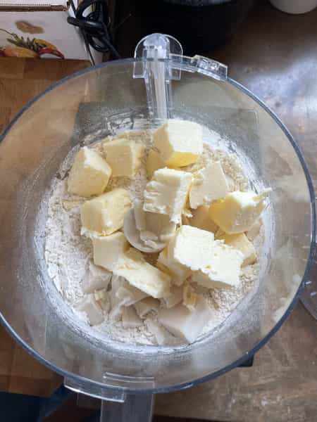 Fat in food processor