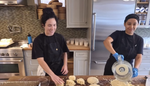 Kelly and Karla Apple Fest prep