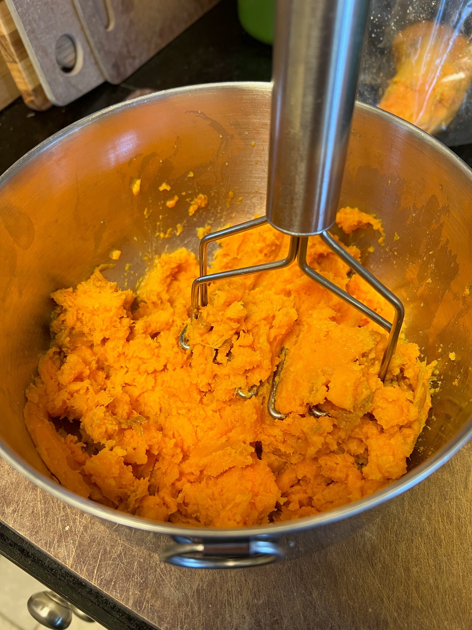 mashed sweet potatoes