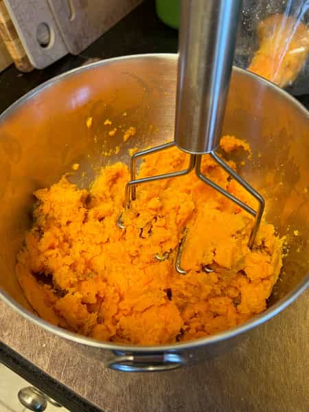 mashed sweet potatoes