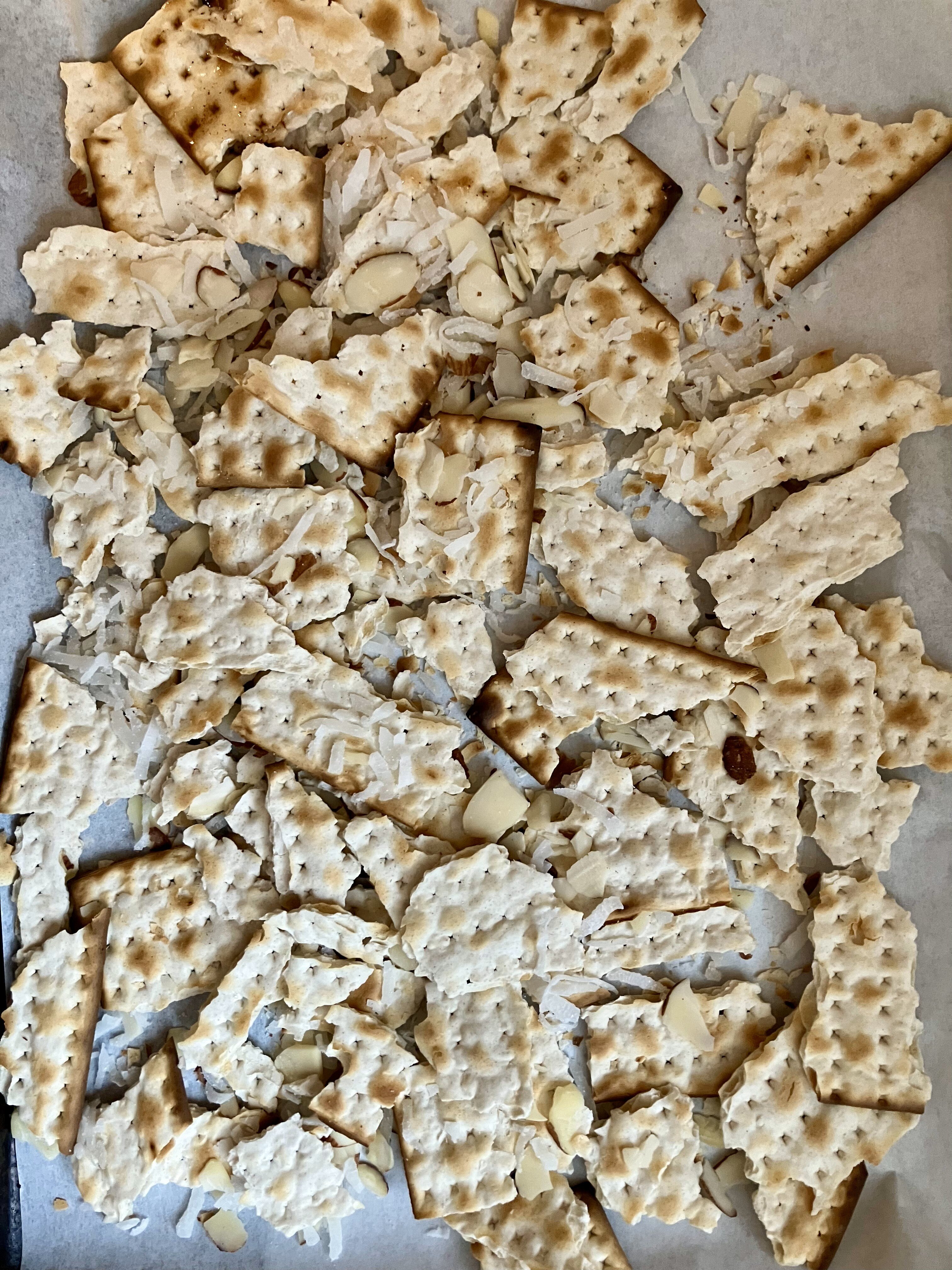 Matzo ready for coating