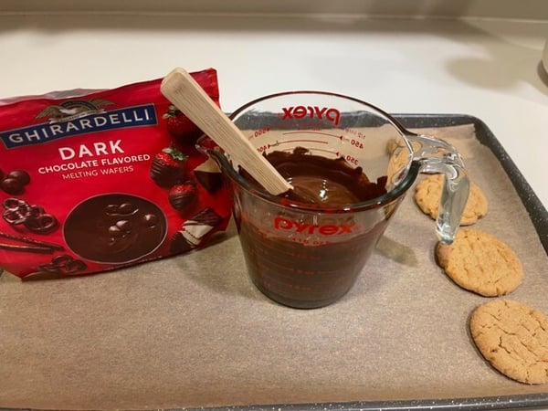 Melted chocolate