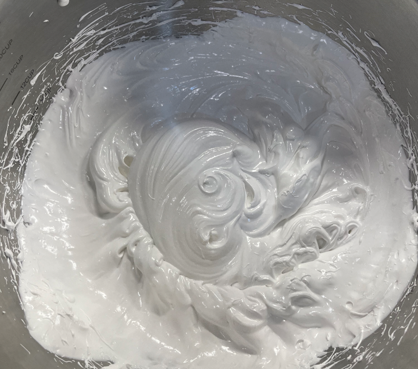 Whipped meringue