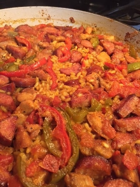 paella cooked